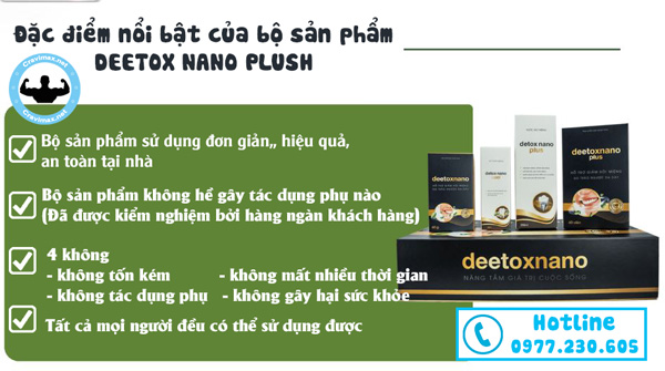 Công dụng Deetox Nano Plus
