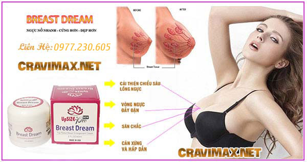 công dụng kem upsize-pro breast dream 